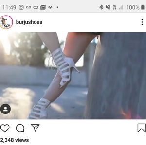 BCBG lace up sandles